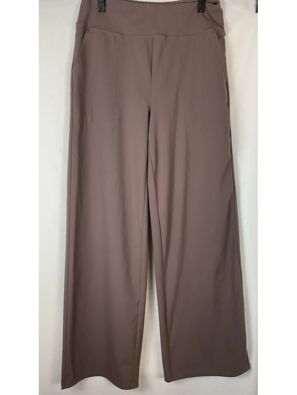 G4Free Brown Yoga Pants for Women Wide Leg Pants with Pockets  Size Large
